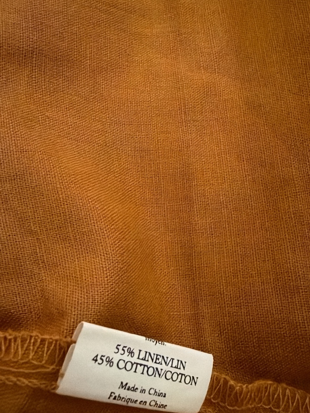 Button-Front A-Line Midi Skirt In Rust — image 8 of 8